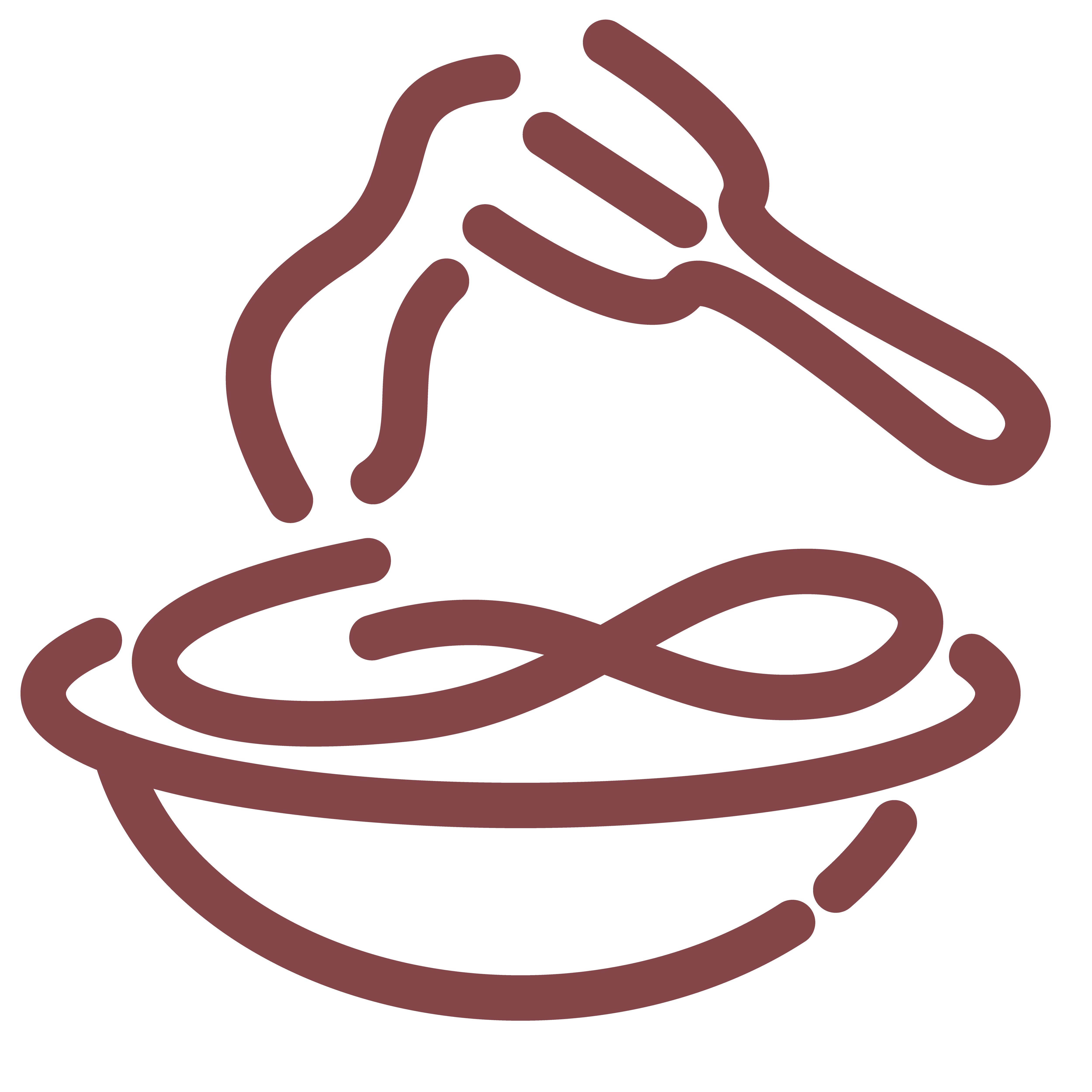 Pasta and noodles icon