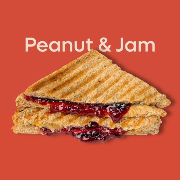 Jam and Peant Sandwich